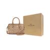 Coach Roan 17 Logo Print Coated Canvas Shoulder Crossbody Handbag Small Women handbags Brown CAL20-IMEQO