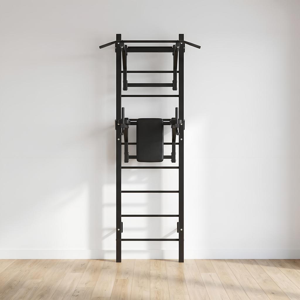 Wall Bars Climbing Frames Gymnastics Ladder With Pull-Up Bar And Exercise Bench X-Sport Max
