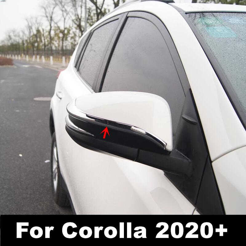 Аксессуары для Toyota Corolla Cross SUV 2020, 2 шт./лот, Стайлинг автомобиля, боковое крыло, зеркало заднего вида, полоса, накладка, украшение