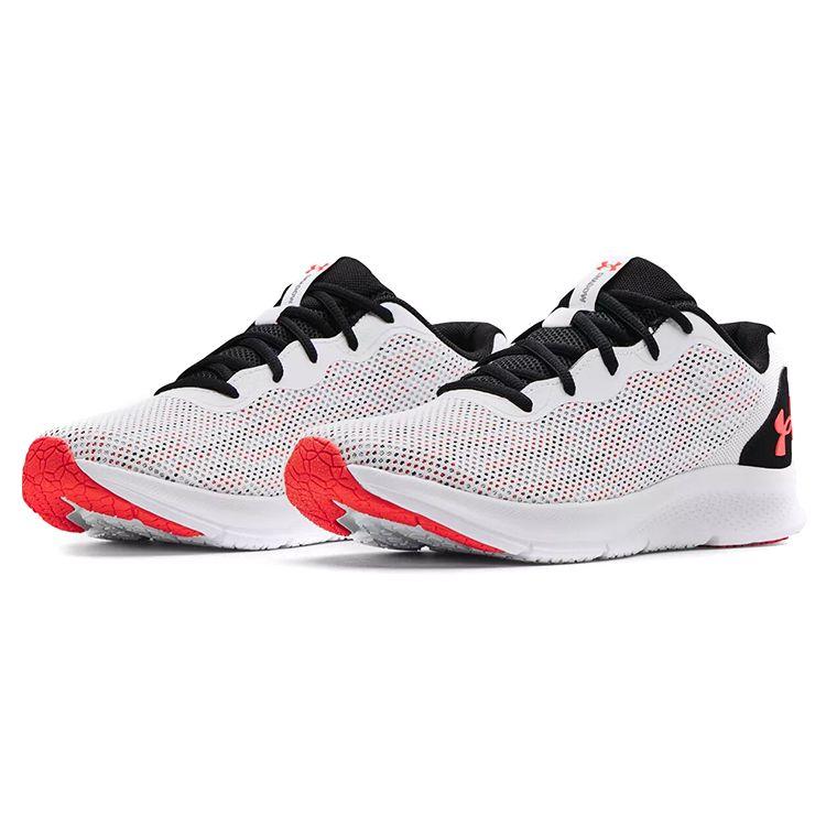 Under Armour UA Shadow Lightweight Fabric Synthetic Leather Low Top Running Shoes Men Sneaker White Black Red 3024137-104