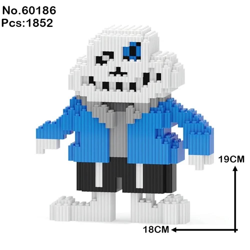 Undertale Санс Строительные Блоки Крест Кошмар Жнец Чернила Сон Скелет Монстр ABS Кубики Кукла Магические Блоки Игрушки Рождественский Подарок