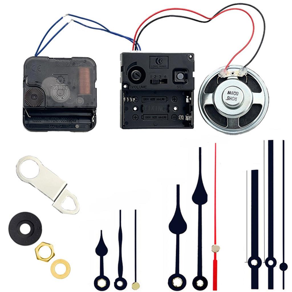 Precise 12888 Clock Movement Quartz Clock Mechanism Battery Powered Repair Part for Wall Clock with 3Set Hand Shaft