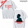 Anuel AA Real Hasta La Muerte Theme High Quality Cotton Loose Summer TShirt Bakugo Katsuki Printed Fashion Mens Oneck Tops