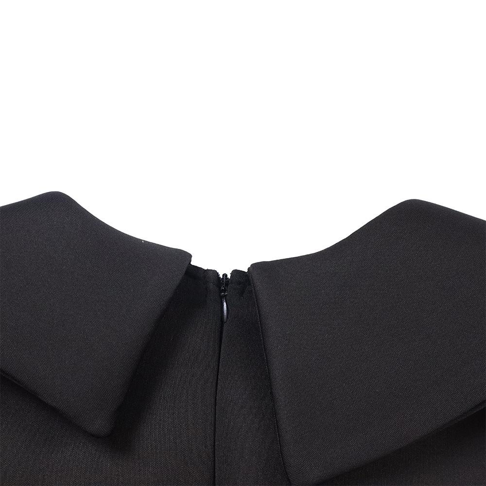 Женское платье большого размера на весну и осень, модное платье со средними рукавами, женское элегантное цельное лоскутное платье-футляр