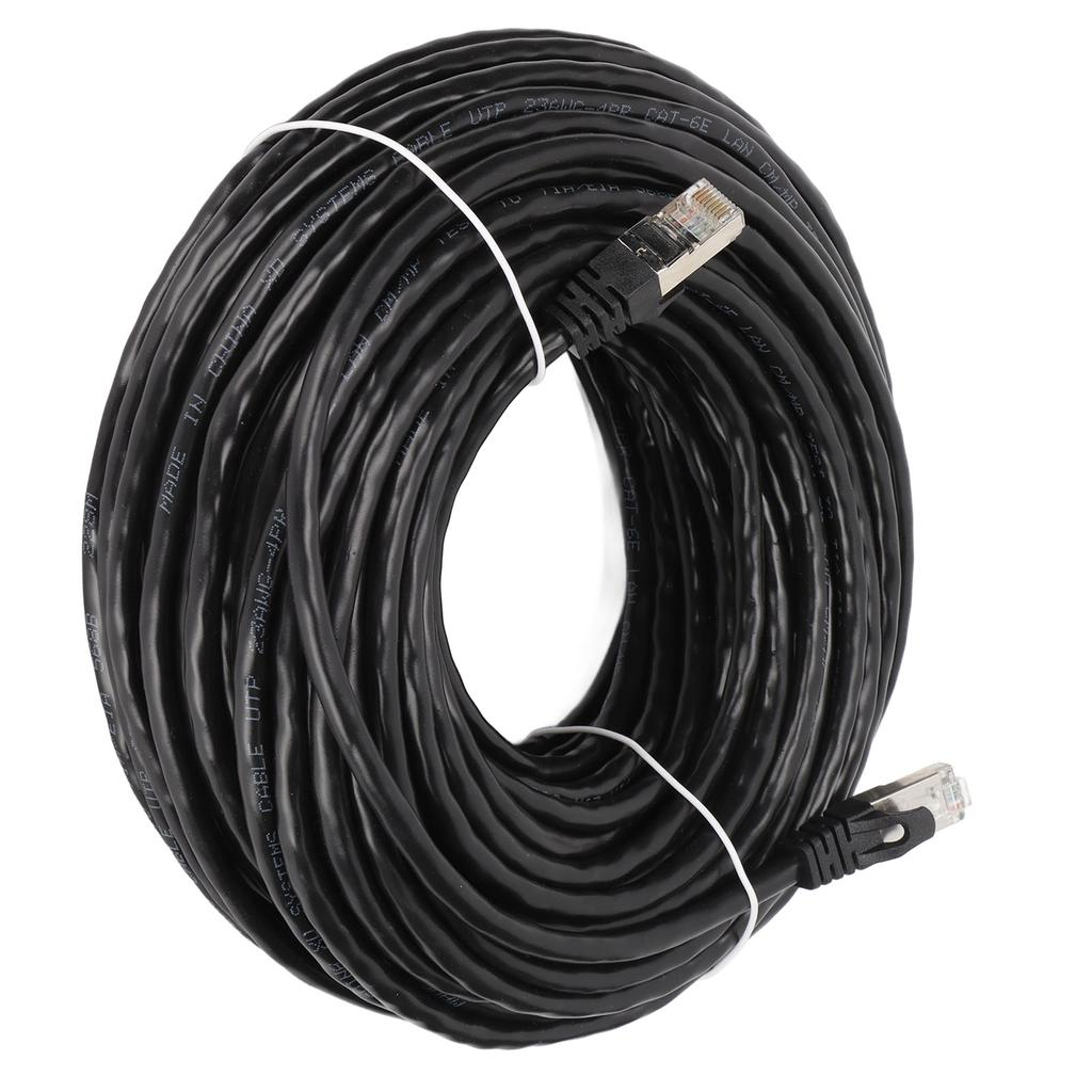 Сетевой кабель Ethernet Cat 6 Защита от ЭМП Низкие обратные потери Высокоскоростной 10 Гбит/с Разъем RJ 45 Интернет-шнур для ПК 30 метров