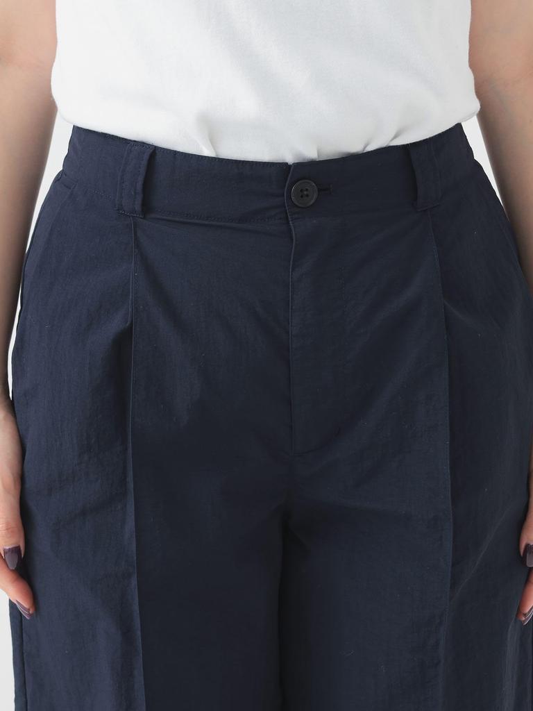 В:MING LIFE STORE by BEAMS Женские водоотталкивающие парашютные брюки (Размеры S-M) военно-морской флот