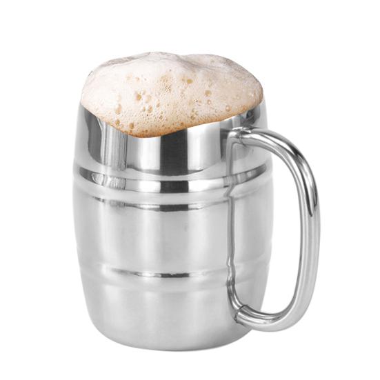 230/300/450ml Double-Layer Portable Stainless Steel Coffee Beer Mug Drinking Cup