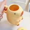 3D кружка капибара керамическая кружка для кофе мультяшная капибара парная чашка с ручкой и крышкой забавная чашка для чая подарок для девочек реквизит для фотосессии на вечеринке