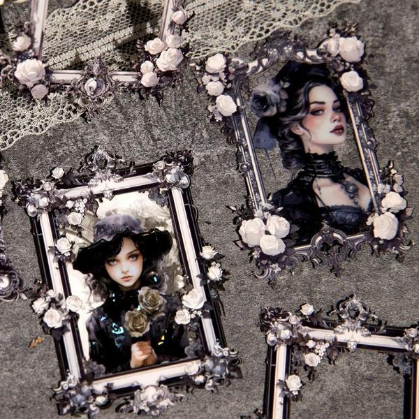 10 шт. Винтажная полая рамка для роз, декоративная бумага, идеально подходящая для коллажа, журналов, принадлежностей для скрапбукинга