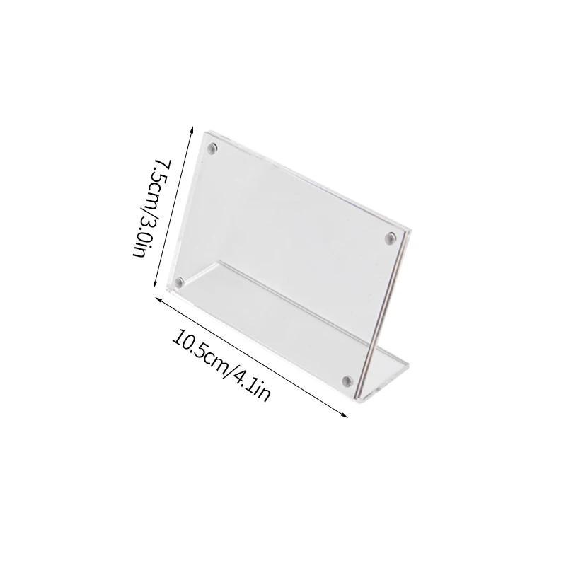 Прозрачная акриловая фоторамка магнитный держатель для фотокарт Kpop Idol CD Card Display Stand настольное украшение Декор Подарки