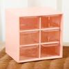 Convenient Cosmetic Storage Box Transparent And Visible Organization 3 Colors Mini Compact 6/9 Drawers Storage Container for Home
