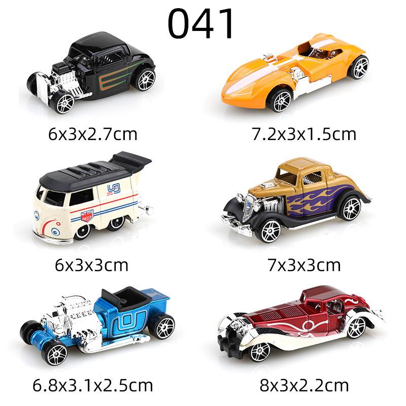 Игрушки Модели Гонки Спорт Ретро Полицейская Машина Аксессуары 1:64 Легкосплавные Скользящие Гибкие Направляющие Машины Машины Инженерные Транспортные Средства Дети