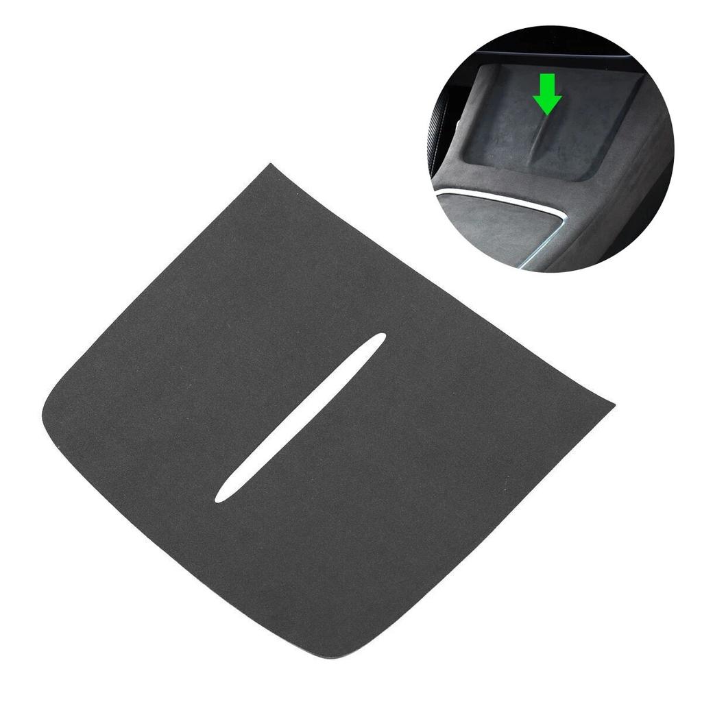 LUCKEASY For Tesla Model 3 Interior Supplies Door Armrest Central Control Instrument Suede Suede Anti-Dirty Pad For Car