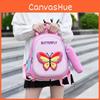 Dragonfly Butterfly Childrens Backpack Large Capacity Layered Zipper Storage