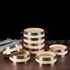 Anti-scalding Handle Aluminum Edge Bamboo Steamer Breathable Bottom Stuffed Bun Steamer  Restaurant