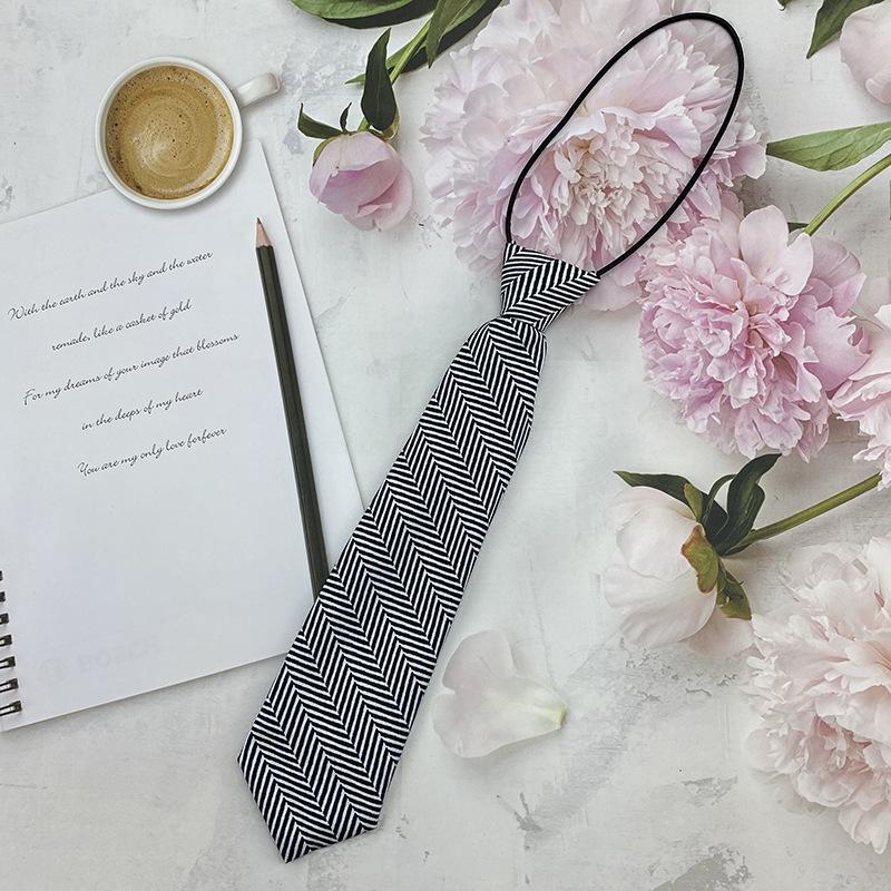 Homemade Small Tie Ins Short Cartoon Floral Printing Retro Chiffon Cute Personality Free Jk Women'S Tie Factory