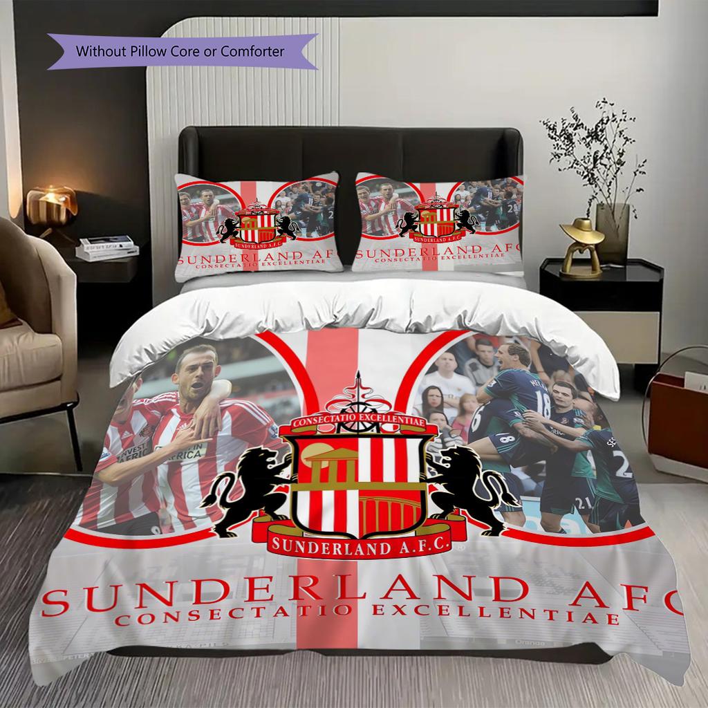 Dundee Football Club Emblem Bedding (1 * duvet cover + 2 * pillowcase, without core) 2D Flat Bedding set Duvet cover and pillowcase