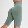 New Seamless High Waisted Fitness Shorts, Women's Peach Hip Lifting Sports Pants, Running Dry Yoga Pants