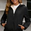 Women S Hooded Thick Warm Polyester Coat Plus Size Winter Autumn Outerwear