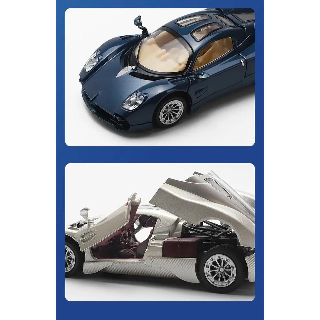 1/32 Pagani Utopia Supercar Alloy Die Cast Toy Car Model Sound and Light Children's Toy Collectibles Birthday Gift