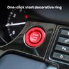 Start Stop Engine Push Button Sticker Car Accessories Self Adhesive Easy To Install Decorative Engine Start Button Decal