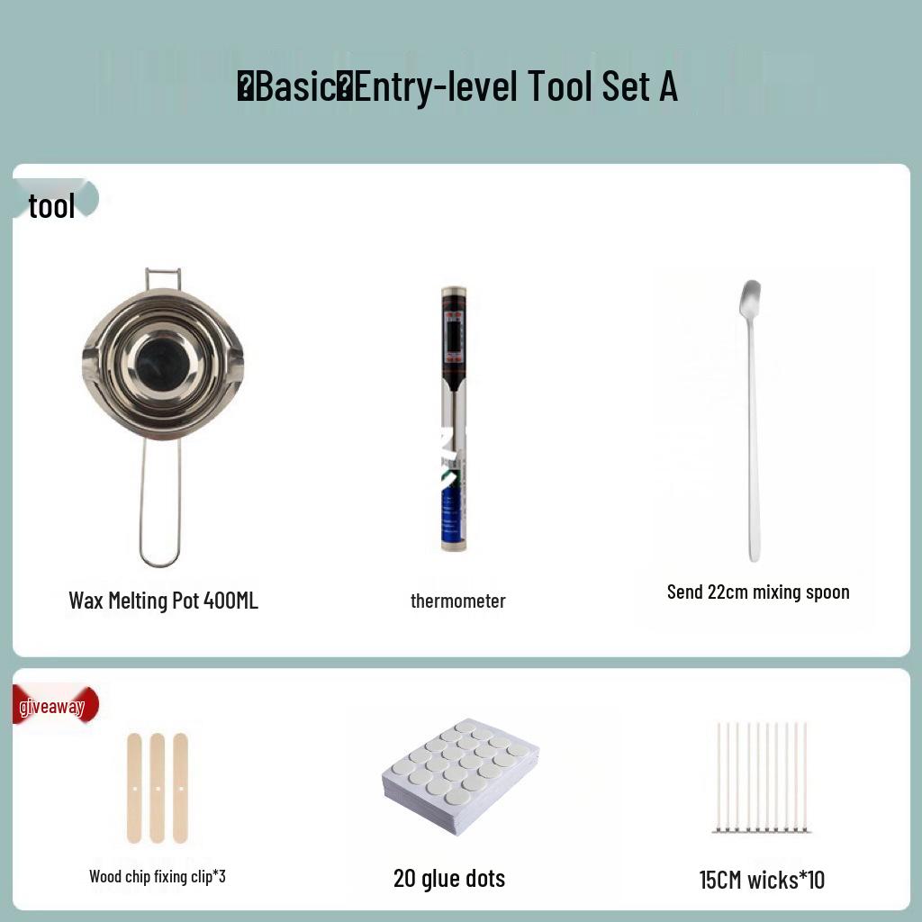 Набор для изготовления ароматических свечей своими руками: Горшок для плавления воска и инструменты для изготовления свечей своими руками