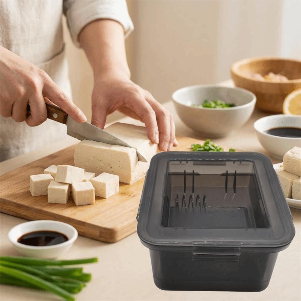 Plastic Tofu Presser Safe Tofu Draining Box Odorless Tofu Mold for Kitchen