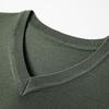 Hengyuanxiang Men's Machine Washable 100% Wool V-Neck Sweater