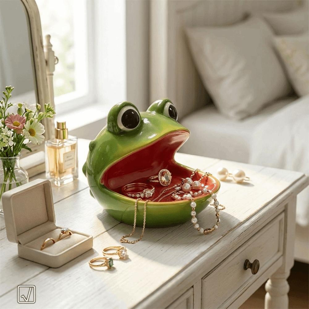 Hollow Storage Cavity Resin Storage Ornament Frog Snail Shaped Decorative Statue Home Table Decor