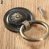 Drawer Handle Pull Retro Antique Flower Carved Retro Cabinet Knob Cupboard Wardrobe