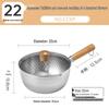 COOKER KING Japanese Stainless Steel Yukihira Milk Pot 22cm with Lid