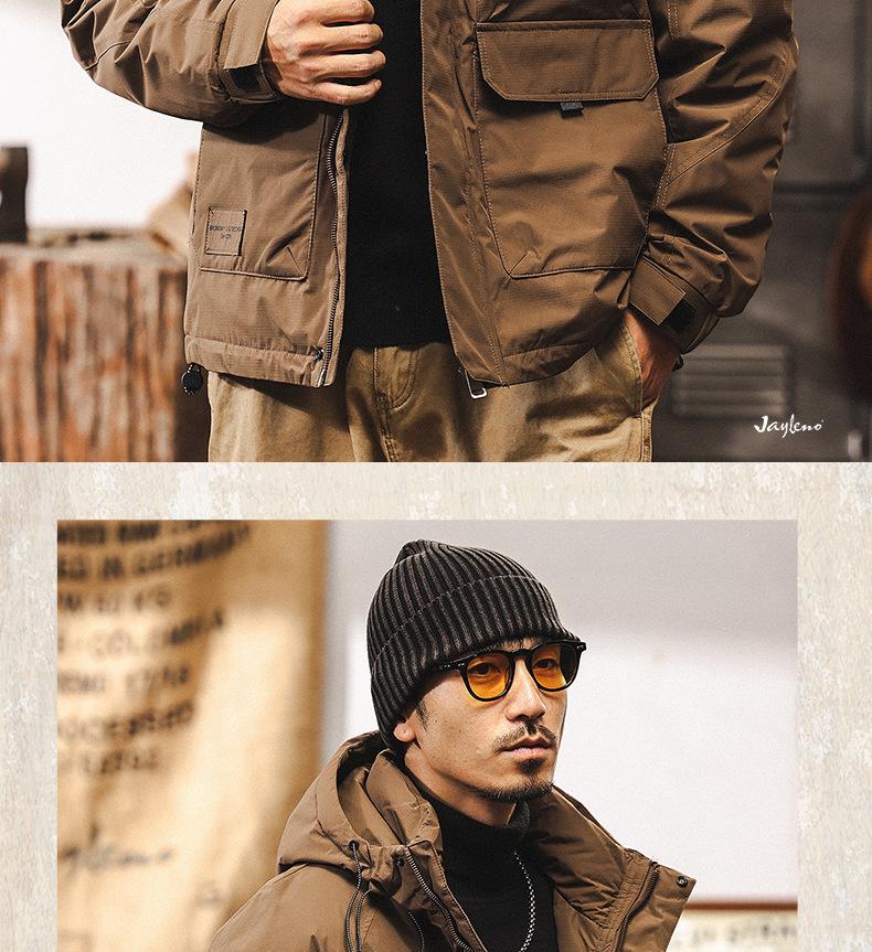 American Retro Men's 2025 High Loft Winter Down Jacket – Trendy, Warm, Windproof Workwear