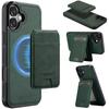 LC.IMEEKE L3 For iPhone 16 Magnetic Case Detachable Card Holder Leather+TPU Mobile Cover