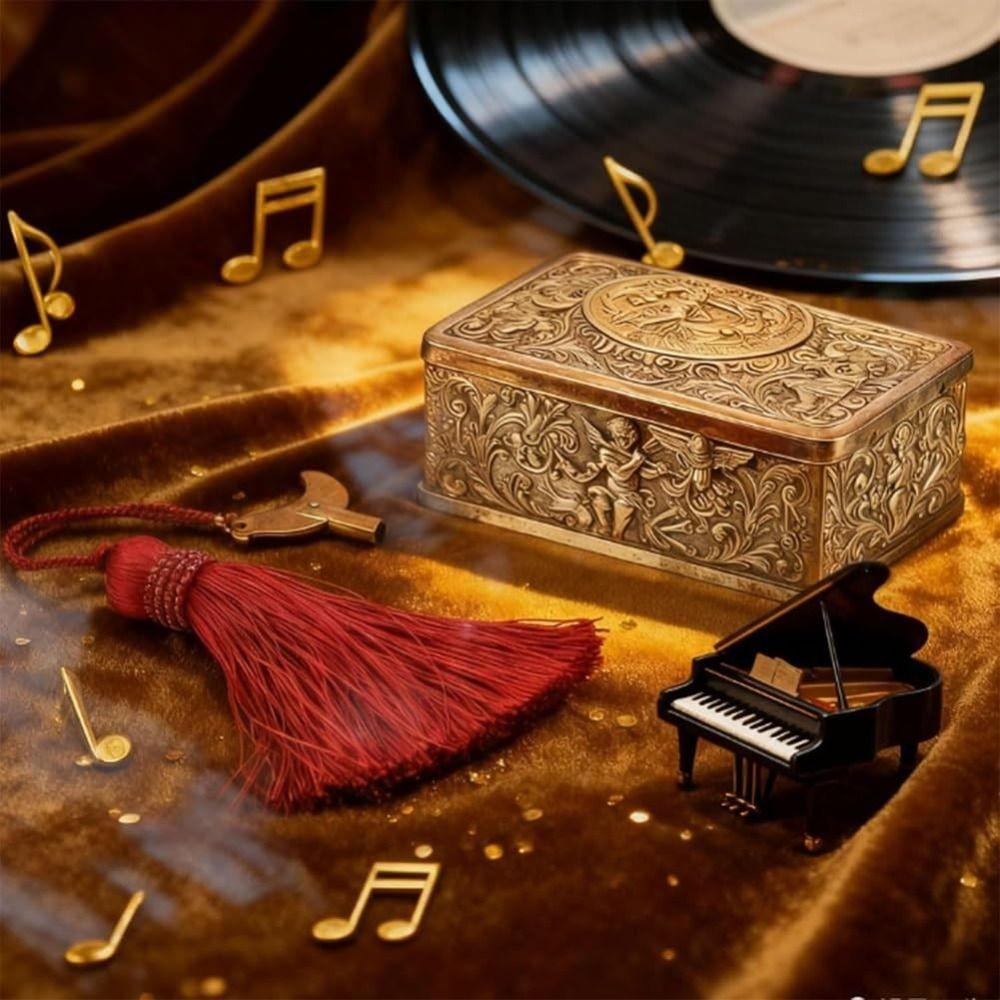 Vintage Singing Bird Music Box Elegant Mechanical Music Box Wind Up Music Box Home Decoration