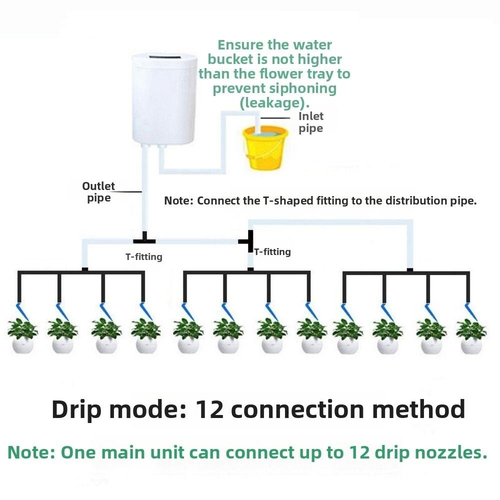 Automatic Drip Irrigation Device Adjustable Timer Waterers Home Sprinkler
