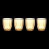 CORELLE Heat-Resistant Diamond Glass Cup Set of 4