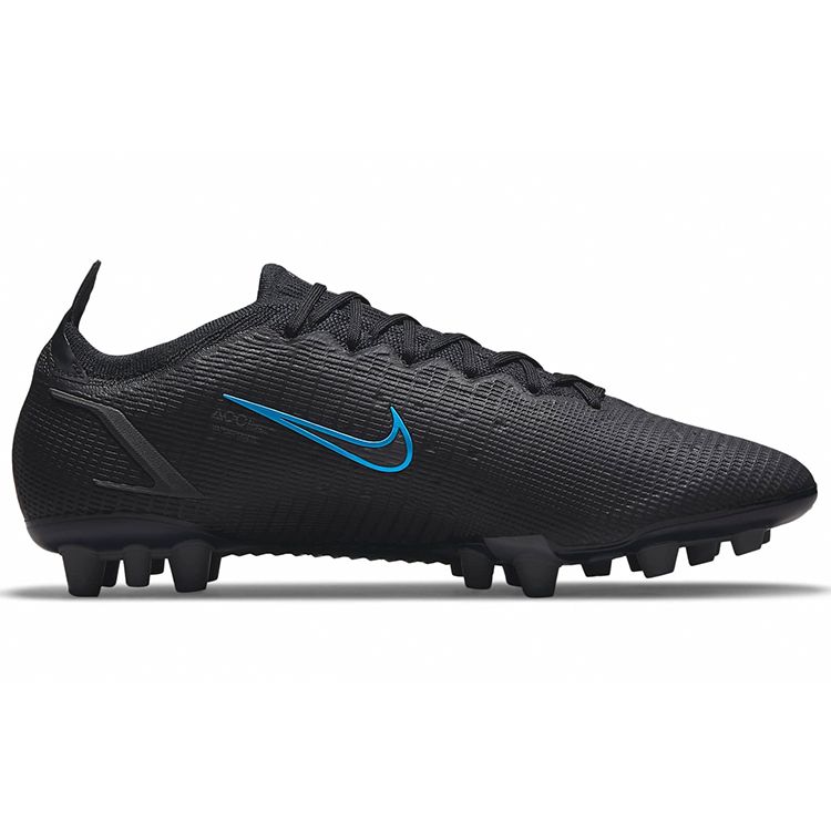 Nike Mercurial Vapor 14 Elite AG Black Photo Blue Кроссовки унисекс Железно-серые CZ8717-004