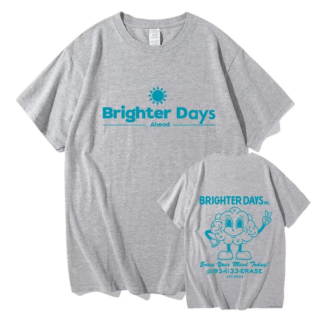 Футболки с графическим принтом Ariana Grande Brighter Days Ahead Мужские Женские Винтажные Высококачественные Хлопковые Футболки Модные Повседневные Топы