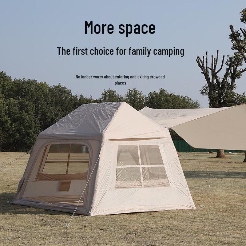 Inflatable 2-in-1 Camping Tent with Tarp