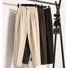 DIMANAF 2024 Осень Зима Длинные брюки Хлопок Женщины Твердые шаровары Эластичный пояс Повседневные свободные брюки Новые Большие Размеры