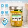 100 красочных этикеток для хранения продуктов питания на холодильнике и контейнерах