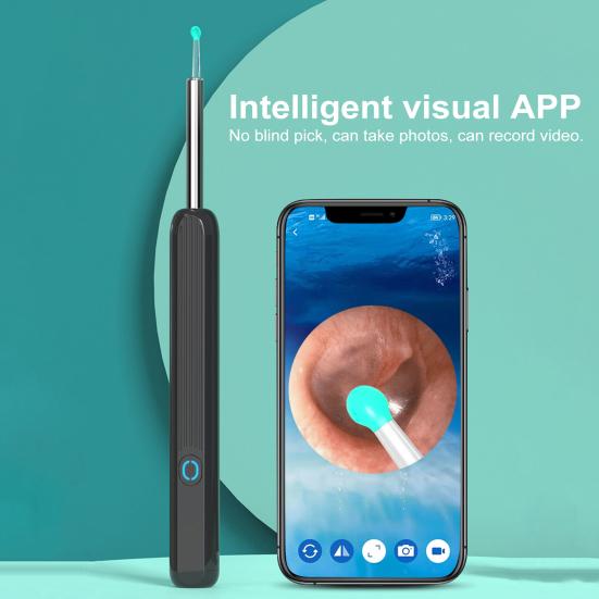 Беспроводная камера WiFi для удаления ушной серы, набор для чистки ушей, перезаряжаемый отоскоп, инструмент для удаления ушной серы