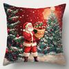 1pc Red Christmas Cushion Cover Snowman Santa Claus Durable Cover 2025 New for Home Ornament Xmas New Year Christmas Decor