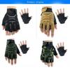1Pair Tactical Half Finger Gloves for Fitness Outdoor Sports Cycling Anti Slip Half Finger Gloves for Mountain Climbing.