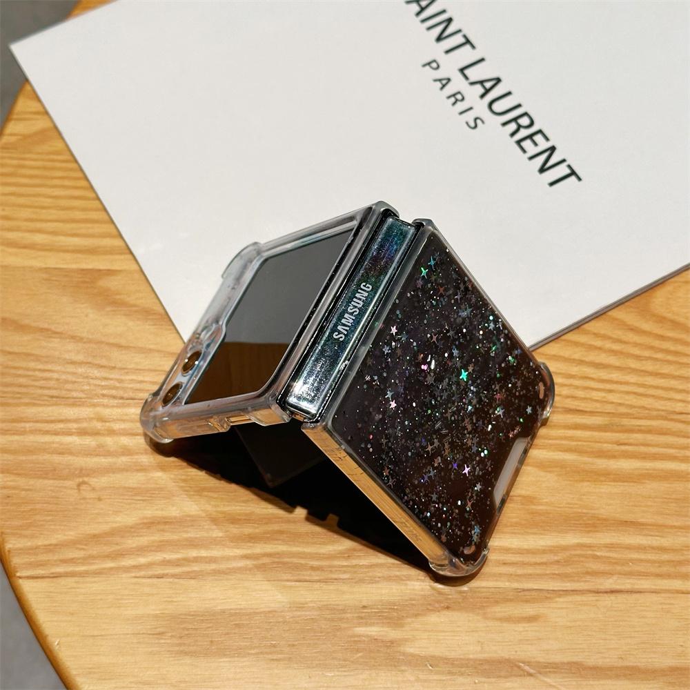 Для Magsafe Glitter Gradient Case для Samsung Galaxy Z Flip 6 5 4 3 Magnetic Bling Star Soft Shockproof Cover для Samsung Flip6