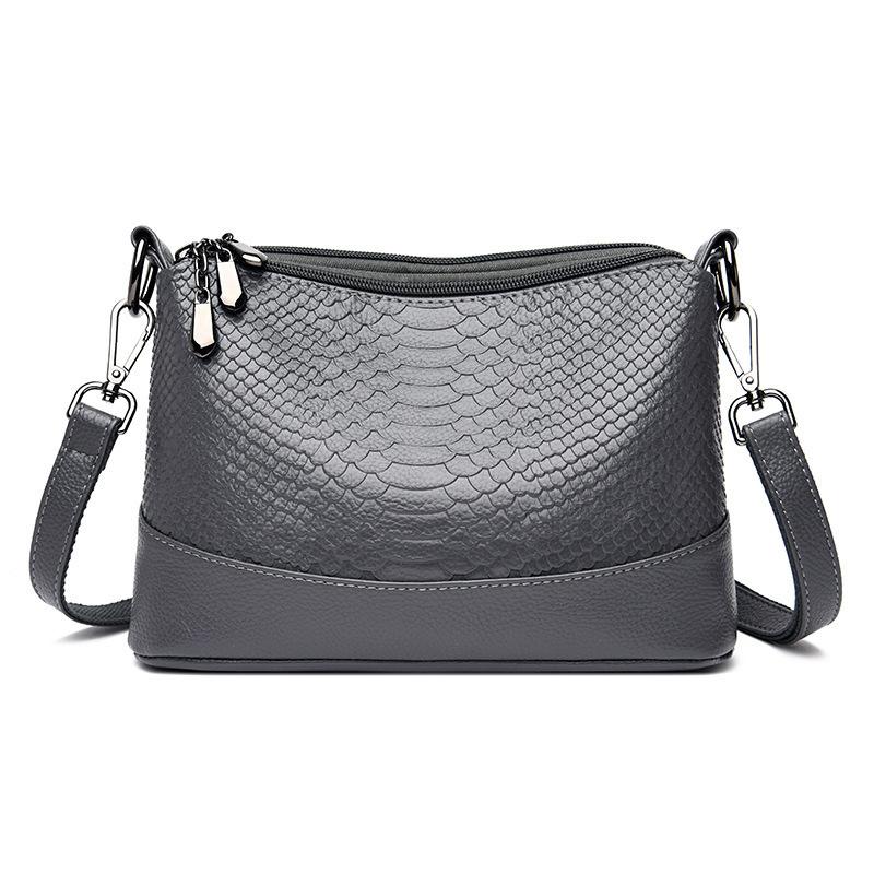 Simple Women Messenger Bags Female Crossbody Bag PU Leather Vintage Alligator Shoulder Bag Casual Travel Small Purse and Handbag