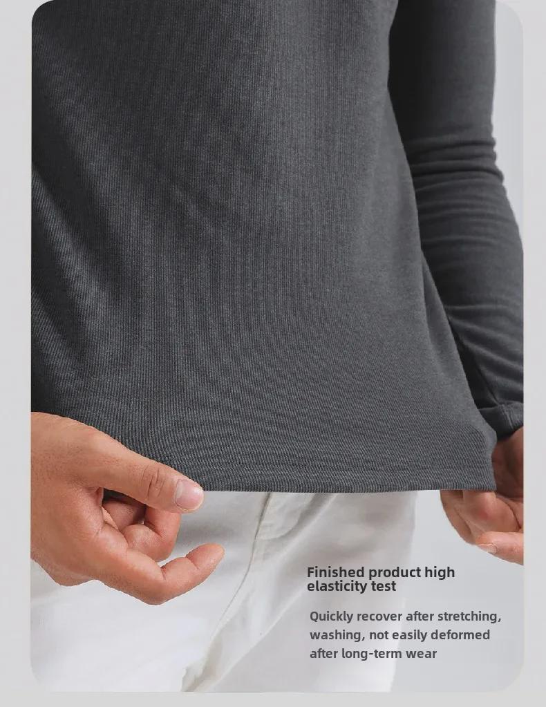 Мужская термобельё из бархата со средней горловиной, с инфракрасным подогревом и гиалуроновой кислотой