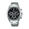 [Часы Seiko] SEIKO SELECTION SBTR013 Мужские часы, Кварцевый хронограф с батарейным питанием, Отображение даты и 24-часовой индикатор, Черный циферблат, Нержавеющая сталь