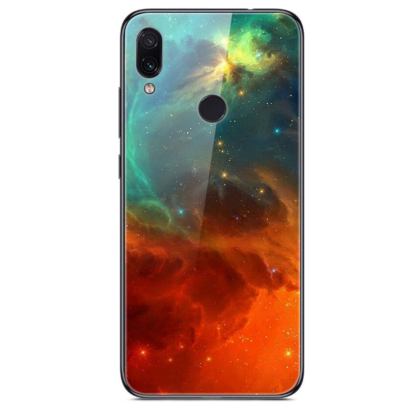 For Xiaomi Redmi Note 7 Case Tempered Glass Hard Back Cover For Xiomi Redmi Note7 Phone Cases Soft Bumper On Redmi 7 7A Redmi7