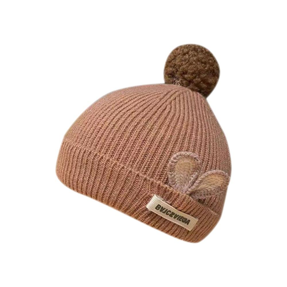 Толстые Зимние Осенние Шапки-Бини Теплые Детские Шапки для Малышей Вязаная Детская Шапка для Новорожденных Младенцев